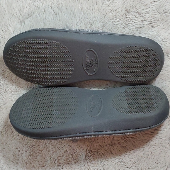 ISOTONER Women's Heathered Grey Slip-on Slippers-96048 Ash-NWOT-Sz 7/8 - Picture 7 of 10